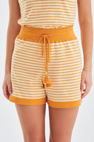 Peraluna-Paru Top & Shorts Pamuklu Yazlık Kadın Triko Şort Takım-Şort-7-roqelvaxirum.shop