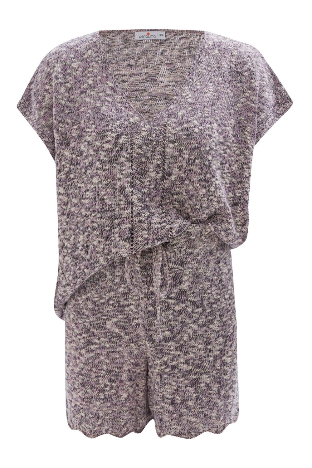 Peraluna-Renge Blouse & Shorts Yazlık Viskonlu Kadın Triko Şort Takım-Şort-10-roqelvaxirum.shop