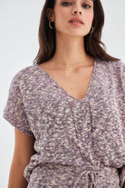 Peraluna-Renge Blouse & Shorts Yazlık Viskonlu Kadın Triko Şort Takım-Şort-5-roqelvaxirum.shop