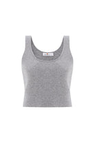 Peraluna-Ribana Örgü Kaşmir Karışımlı Krop Fit Kadın Triko Atlet-Atlet-25-roqelvaxirum.shop