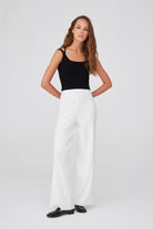 Peraluna-Ribana Örgü Rahat Kesim Boru Paça Triko Pantolon-Pantolon-4-roqelvaxirum.shop