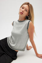Peraluna-Rina Düz örgü Kadın Triko Kolsuz Bluz Gri Melanj-Bluz-3-roqelvaxirum.shop