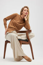 Peraluna-Ripley çelik örgü, Düğmeli Kadın Triko Hırka Camel-Hırka-3-roqelvaxirum.shop