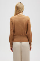 Peraluna-Ripley çelik örgü, Düğmeli Kadın Triko Hırka Camel-Hırka-7-roqelvaxirum.shop