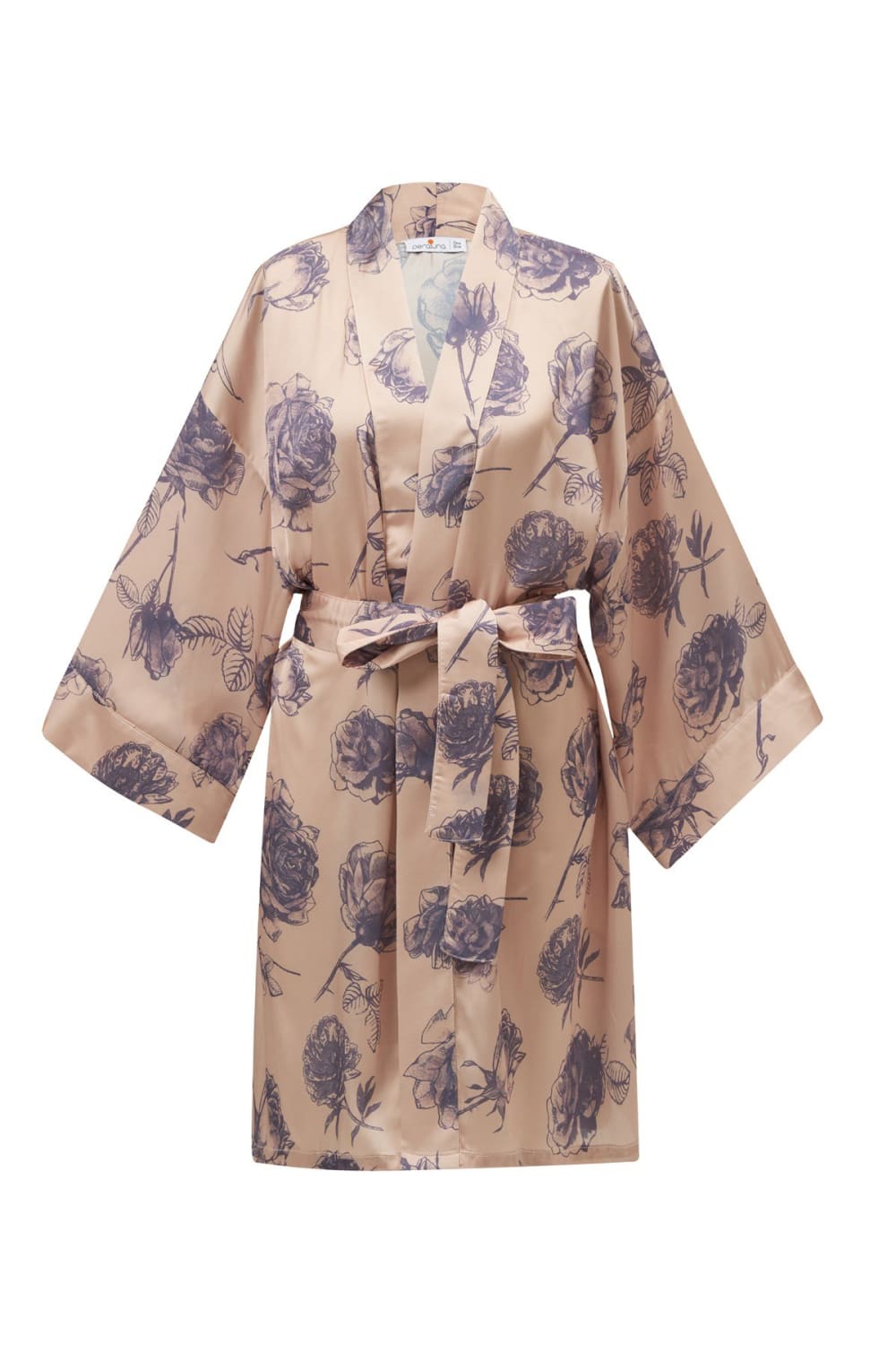 Peraluna-Rosa Gül Desenli Diz Hizası Saten Kadın Kimono-Kimono-7-roqelvaxirum.shop