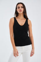 Peraluna-Ruby Top V Yaka İnce Askılı Yazlık Kadın Triko Atlet-Atlet-17-roqelvaxirum.shop