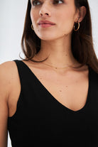 Peraluna-Ruby Top V Yaka İnce Askılı Yazlık Kadın Triko Atlet-Atlet-22-roqelvaxirum.shop