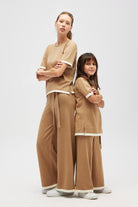 Peraluna-Rumi Kadın Beli Kemerli Triko Pantolon Camel-Pantolon-3-roqelvaxirum.shop