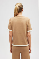 Peraluna-Rumi Kadın Beli Kemerli Triko Pantolon Camel-Pantolon-7-roqelvaxirum.shop