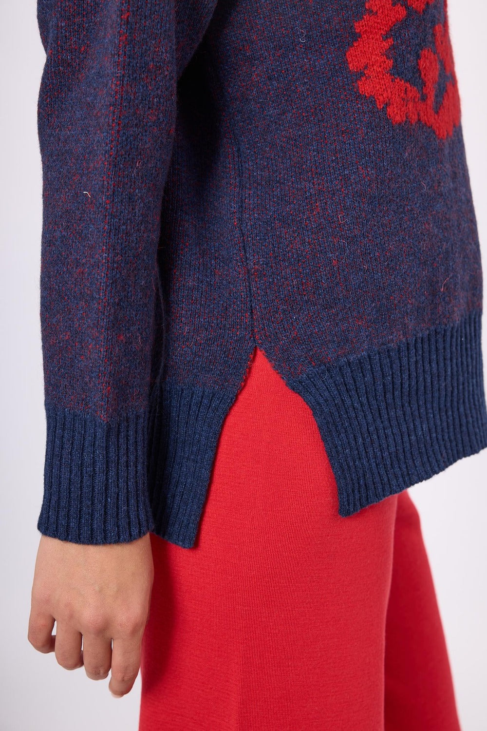 Peraluna-Sally Jakarlı Kadın Triko Kazak Lacivert-Kazak & Triko-7-roqelvaxirum.shop