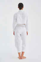 Peraluna-Sandal Trouser Bol Kesim Yazlık Muslin Kadın Kısa Pantolon-Pantolon-7-roqelvaxirum.shop