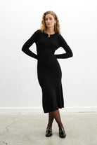 Peraluna-Styleboom X Dorset Dress Toka Detaylı Ribana Örgü Midi Kadın Triko Elbise-Elbise-10-roqelvaxirum.shop