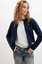 Peraluna-Summer Cardigan Fermuarlı Cepli Organik Pamuk Çelik Örgü Yazlık Kadın Triko Hırka-Kazak & Triko-2-roqelvaxirum.shop