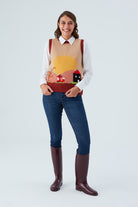 Peraluna-Sunny Vest El İşlemeli Kadın Triko Süveter-Kazak & Triko-1-roqelvaxirum.shop