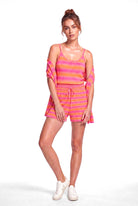 Peraluna Sunset Bloom Atlet, Kadın Atlet - Pembe Turuncu Multi