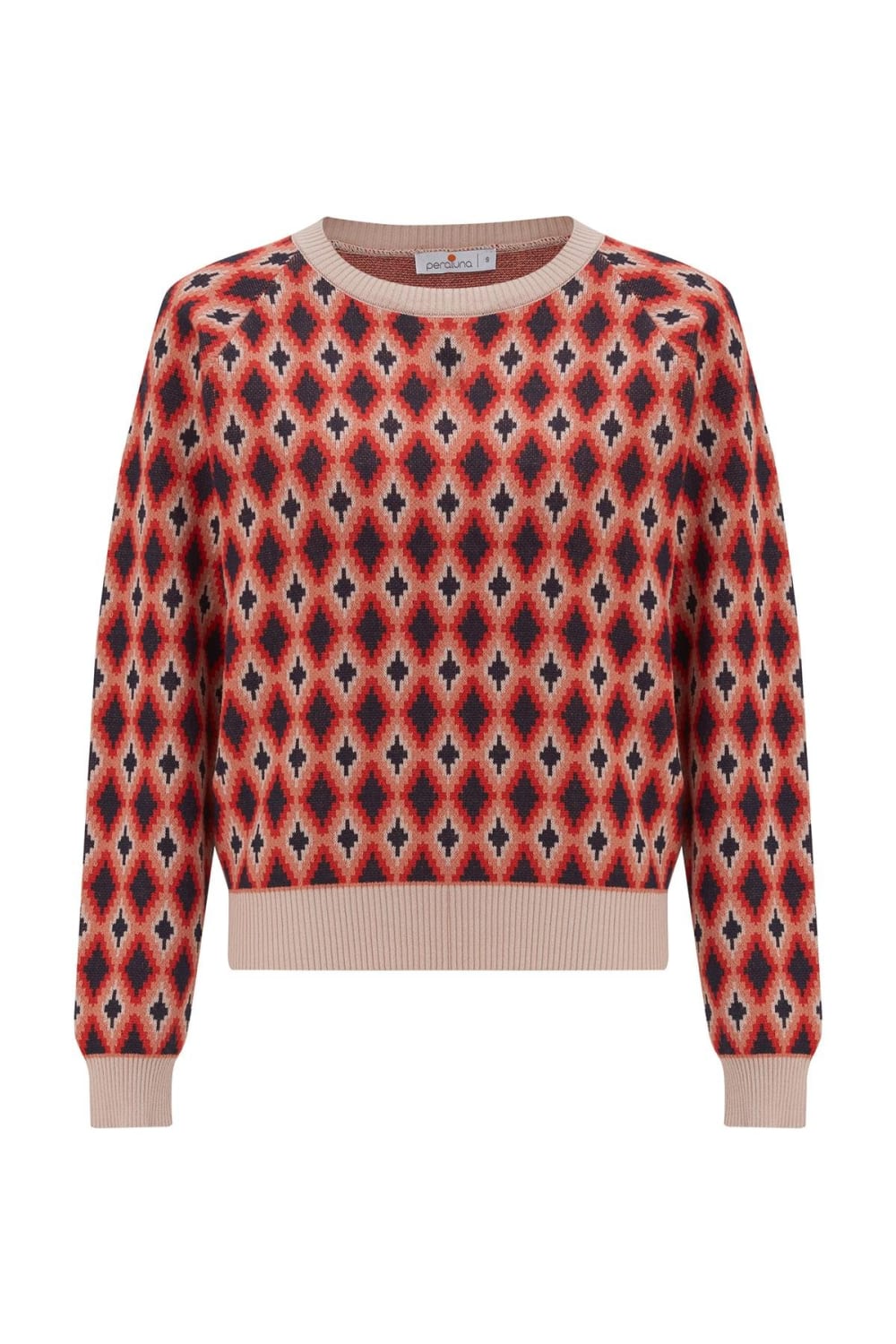 Peraluna-Trudy Pullover Baklava Desenli Standart Kesim Kadın Triko Kazak Multi-Kazak & Triko-8-roqelvaxirum.shop