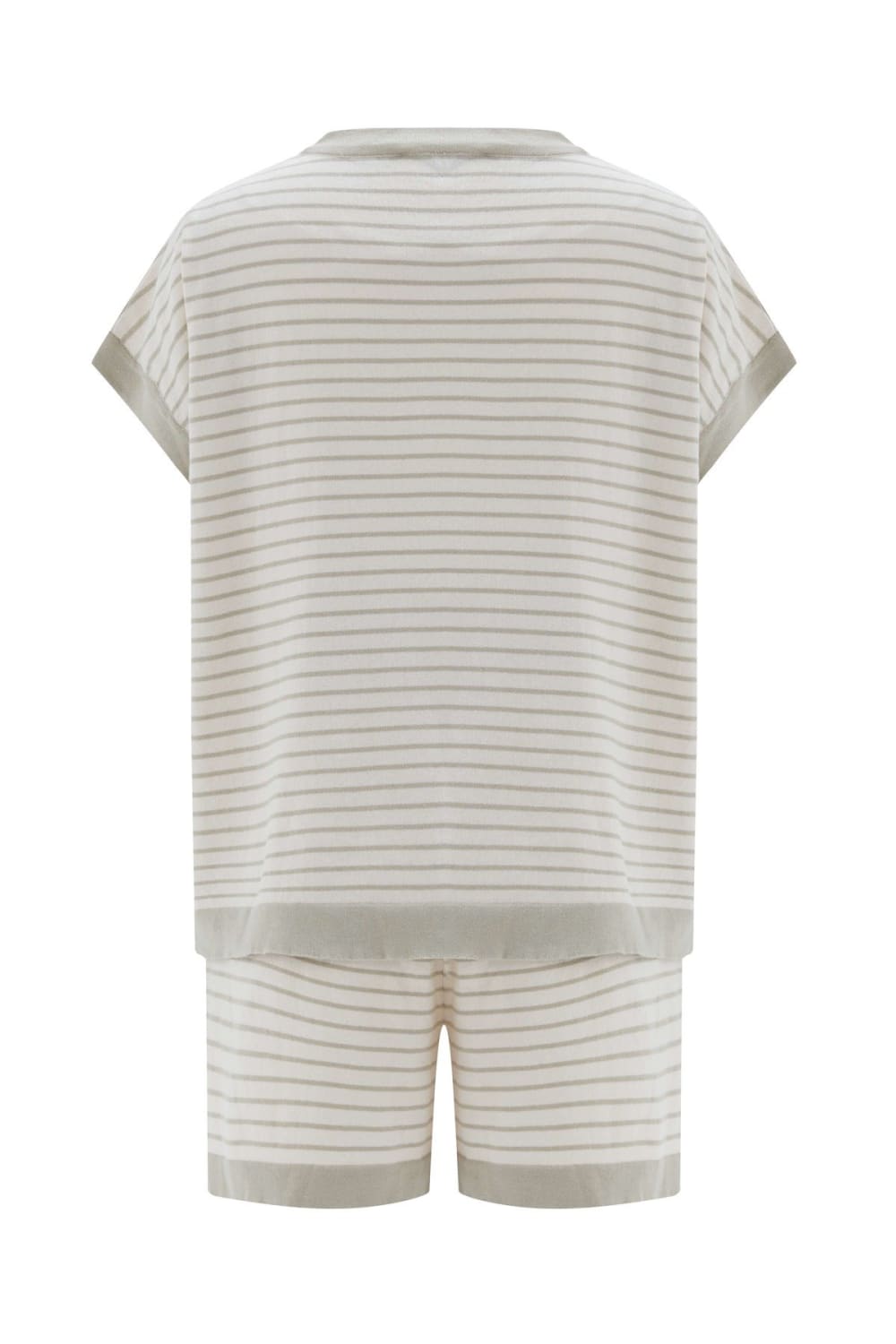 Peraluna-Vera Blouse & Shorts Pamuklu Yazlık Kadın Triko Şort Takım-Şort-10-roqelvaxirum.shop