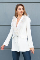 Petra Petrova-Beyaz Otrişli Ceket-Ceket-2-roqelvaxirum.shop