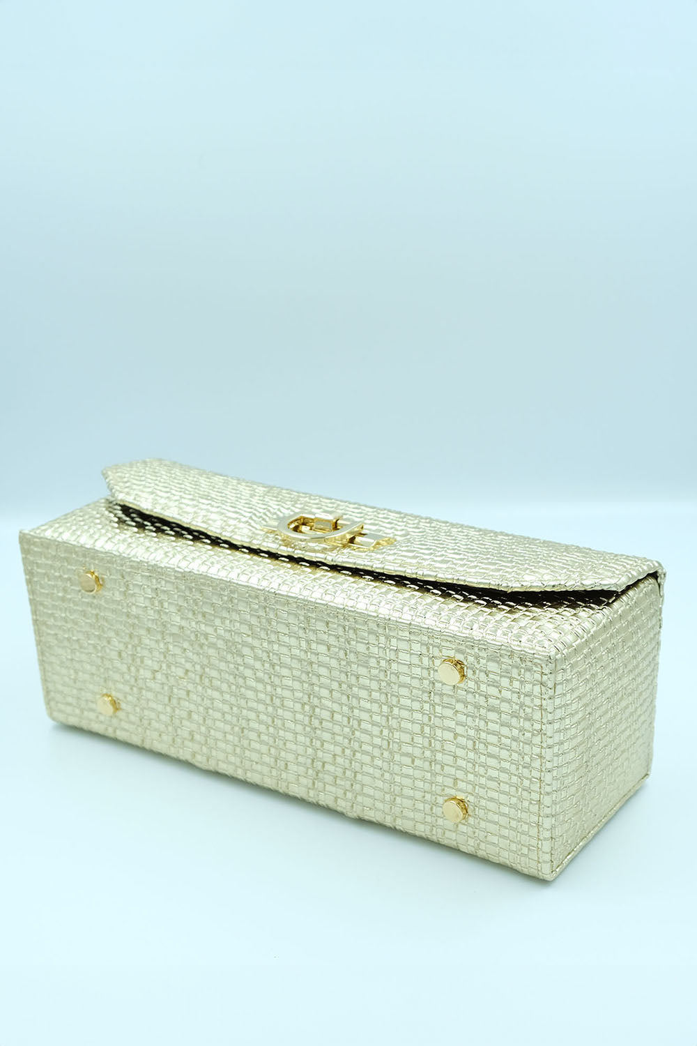 Petra Petrova-Gold Kutu Çanta-El Çantası-5-roqelvaxirum.shop