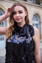 Petra Petrova-Siyah Payetli Mini Elbise Alexis-Elbise-2-roqelvaxirum.shop