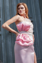 Petra Petrova-Toz Pembe Fiyonklu Abiye Violet-Elbise-2-roqelvaxirum.shop