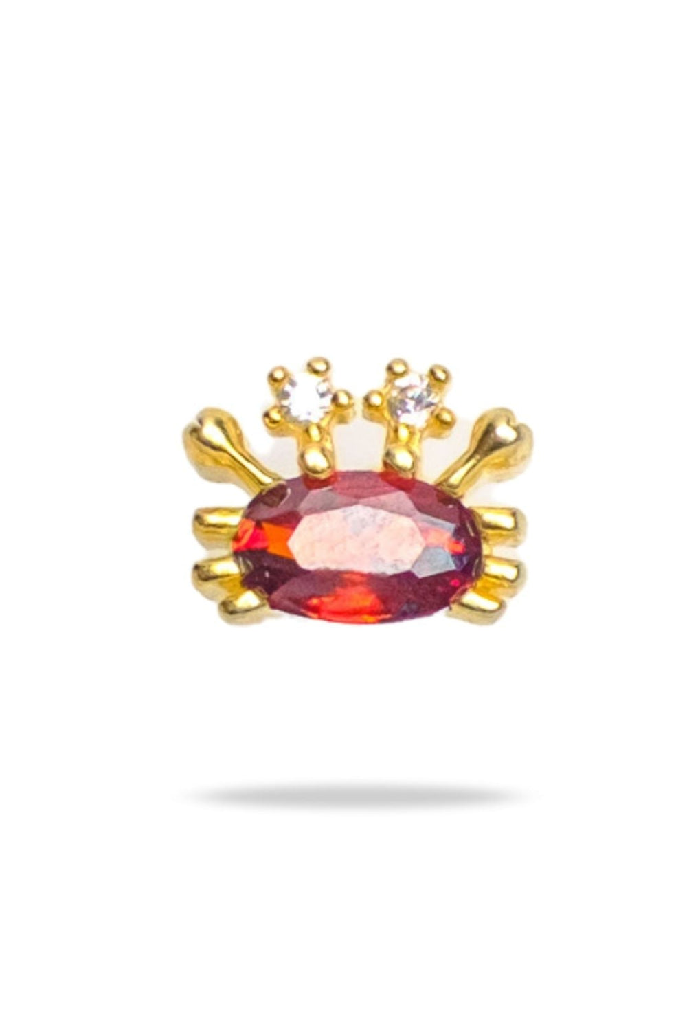 Pia Yuli-Red Crap Piercing-Küpe-1-roqelvaxirum.shop