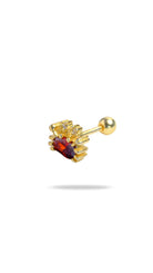 Pia Yuli-Red Crap Piercing-Küpe-2-roqelvaxirum.shop