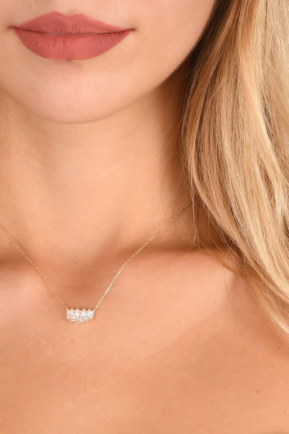 Pia&Co-Gemma Baget Taşlı Kolye-Kolye-1-roqelvaxirum.shop