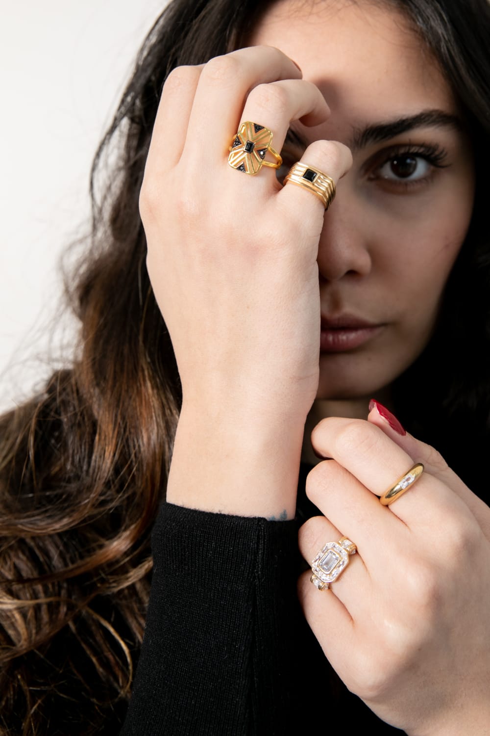 Pia&Co-Pera Taşlı Gümüş Yüzük-Yüzük-2-roqelvaxirum.shop