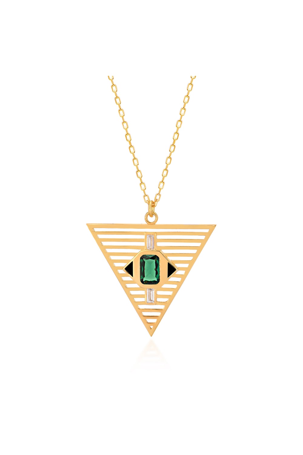 Pia&Co-Tiga Taşlı Mineli Kafes Kolye-Kolye-1-roqelvaxirum.shop