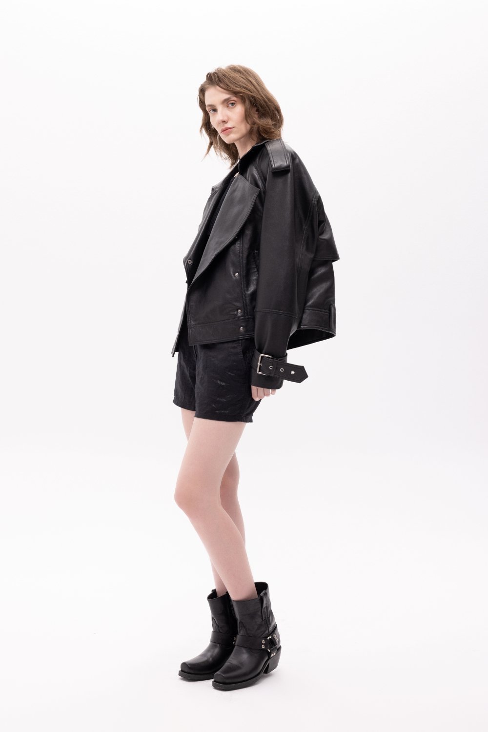 Pica Noir-Arkhe Biker Deri Ceket-Deri Mont-4-roqelvaxirum.shop