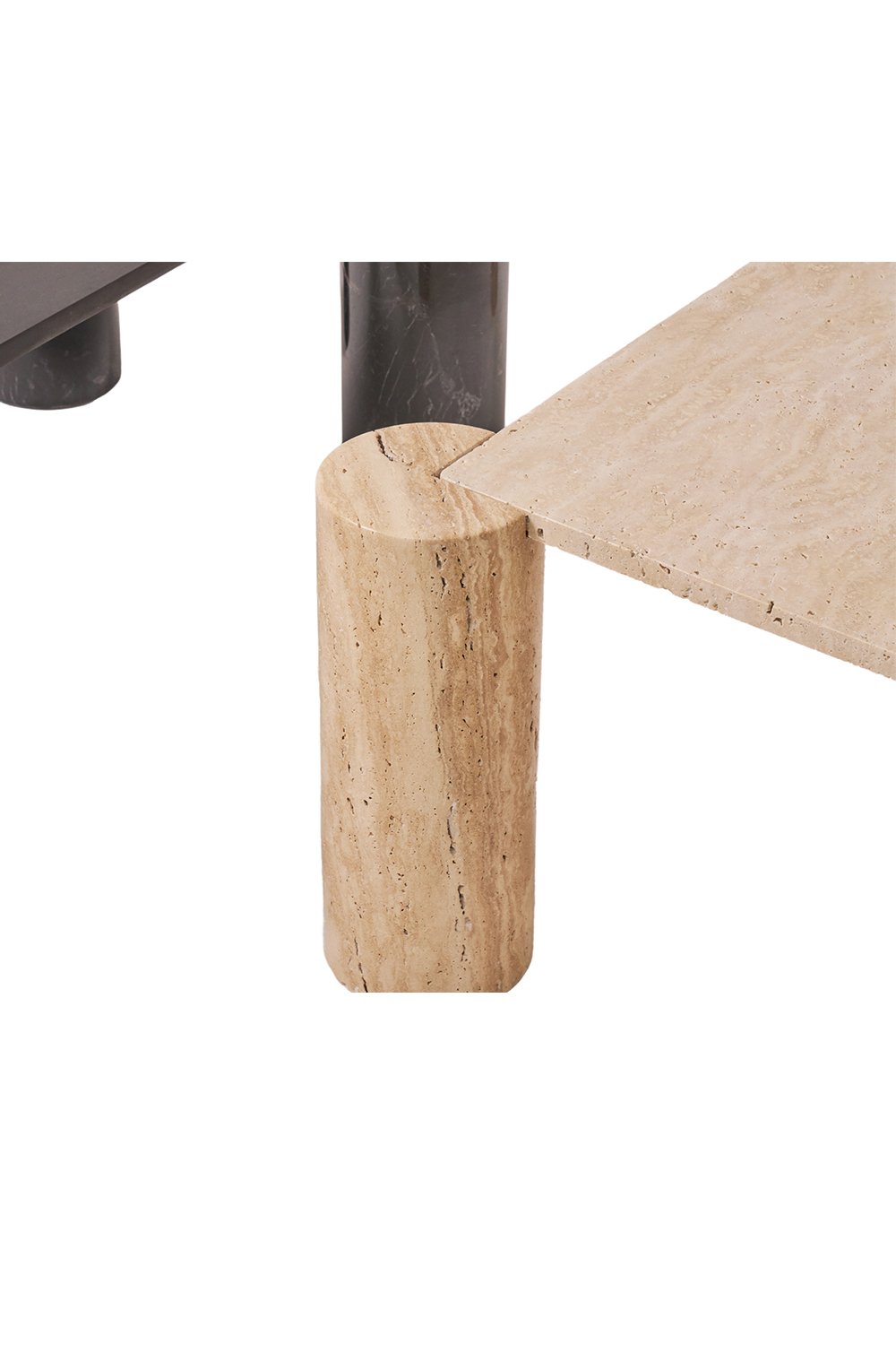 Pietra Collection-Rettangolo Traverten Orta Sehpa-Sehpa-3-roqelvaxirum.shop