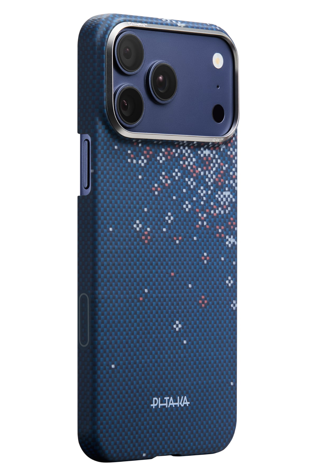 Sakura Hours Iphone 17 Pro Magsafe Uyumlu Aramid Fiber Kılıf Nightfall Blue