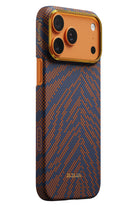 Breath Of Veins Iphone 17 Pro Max Aramid Fiber Karbon Magsafe Kılıf Burning Orange