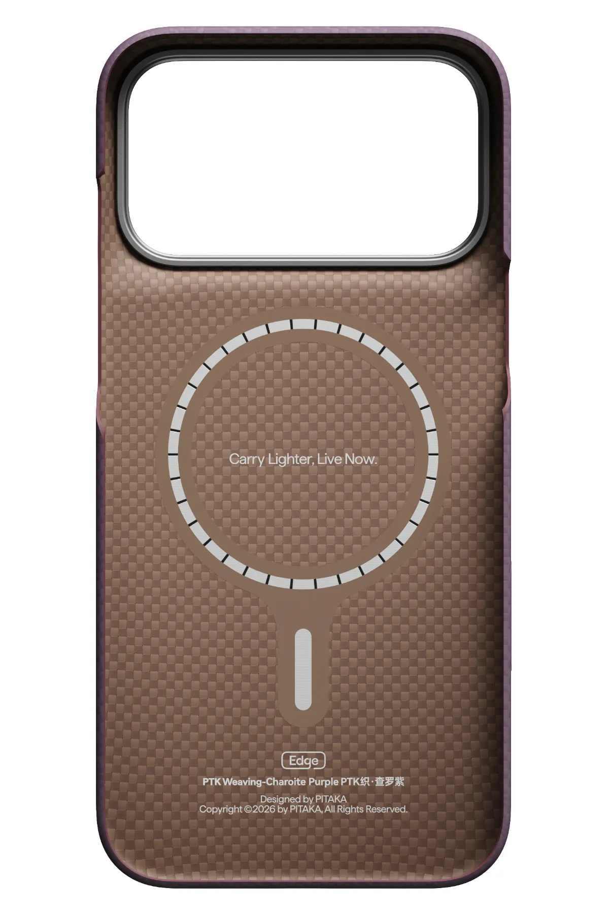 Edge Weaving Iphone 18 Pro Magsafe Uyumlu Kılıf Charoite Purple
