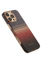Military-Grade Iphone 16 Pro Magsafe Uyumlu Aramid Fiber Kılıf Sunset