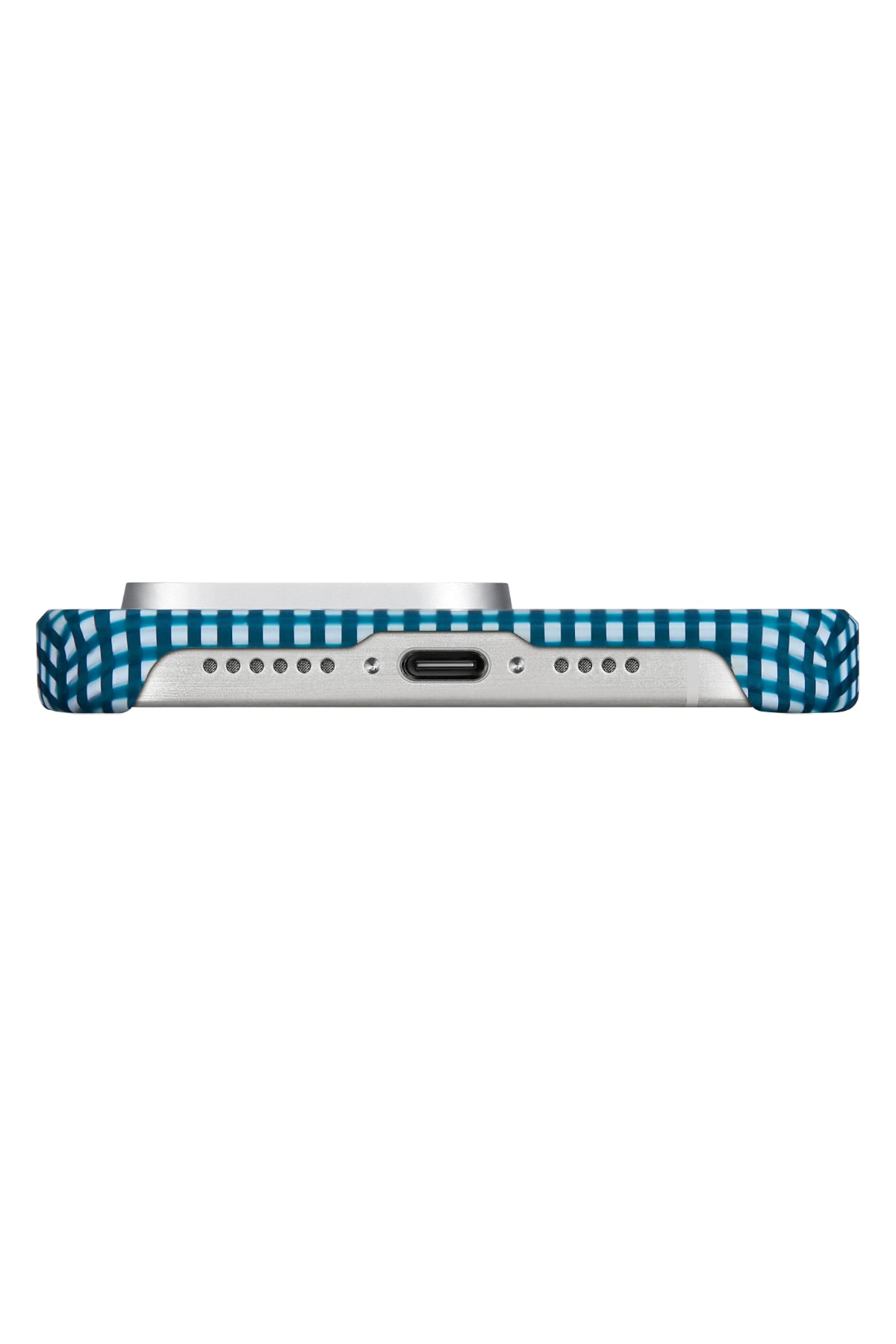 Ultra Slim Awa Iphone 15 Pro Magsafe Uyumlu 600D Aramid Fiber Kılıf Ocean