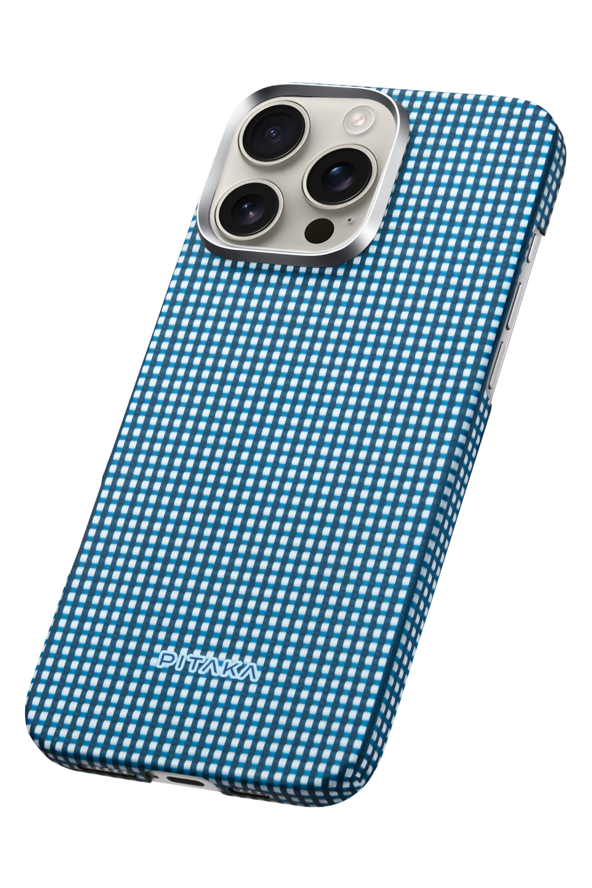 Ultra Slim Iphone 16 Pro Magsafe Uyumlu Aramid Fiber Kılıf Ocean Blue