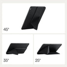 Ipad Air 11 M4 / M3 / M2 Kılıf Folio 3 Siyah, Kalem Bölmeli Standlı