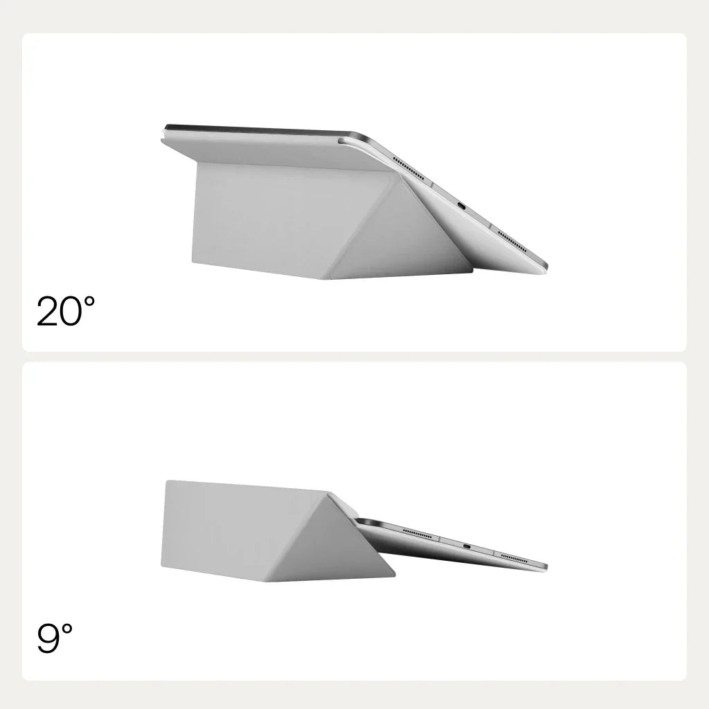 Ipad Pro 13 M5 / M4 Kılıf Folio 3 Beyaz, Kalem Bölmeli Standlı