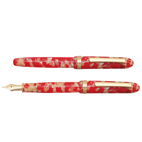 Platinum-#3776 Century Celluloid Koi 14 K Altın Uç Dolma Kalem F Uç-Dolma Kalem-2-roqelvaxirum.shop