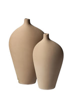 Ponet Maison-Athena 2'li Çömlek Rengi Seramik Vazo-Vazo-1-roqelvaxirum.shop