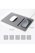 Pout-Hands 3 Pro Dusty Gray Wireless Şarjlı Mouse Pad - Fast Charging-Mouse Pad-2-roqelvaxirum.shop