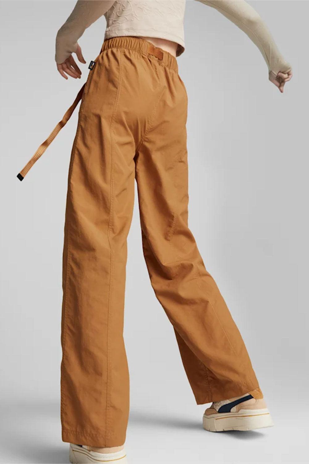 Puma-INLAND Wide Leg Pants Desert Tan-Pantolon-3-roqelvaxirum.shop
