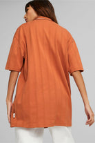 Puma-MMQ Fast Green T7 Polo Bombay Brown-T-Shirts-3-roqelvaxirum.shop