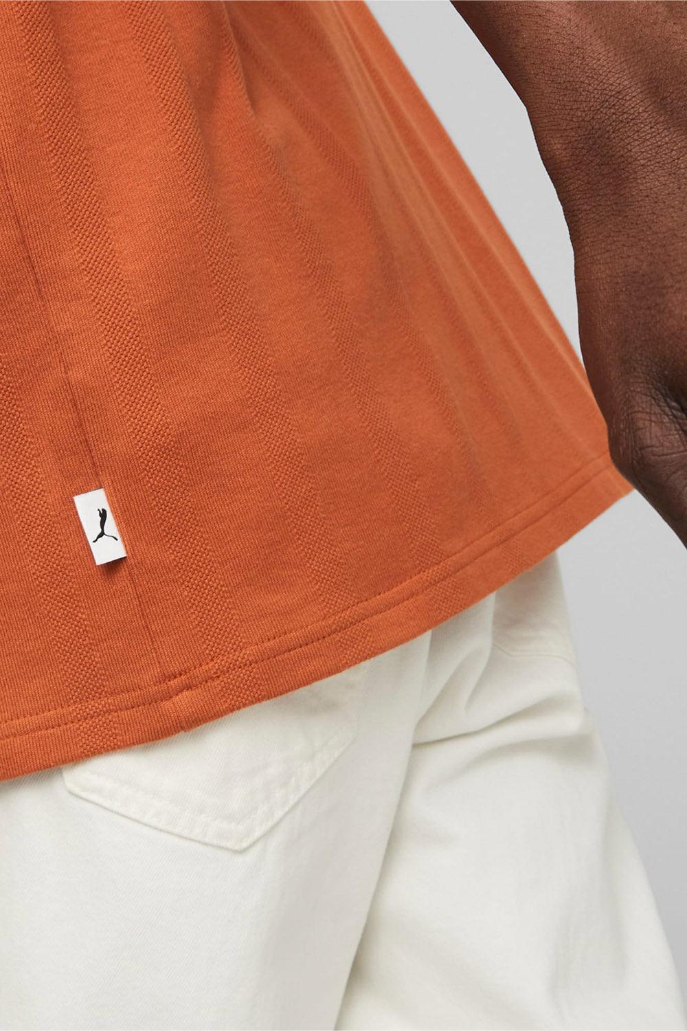 Puma-MMQ Fast Green T7 Polo Bombay Brown-T-Shirts-5-roqelvaxirum.shop