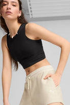 Puma-PREMIUM ESS A-Line Shorts 4 Jacquard Alpine Snow-Şort-5-roqelvaxirum.shop