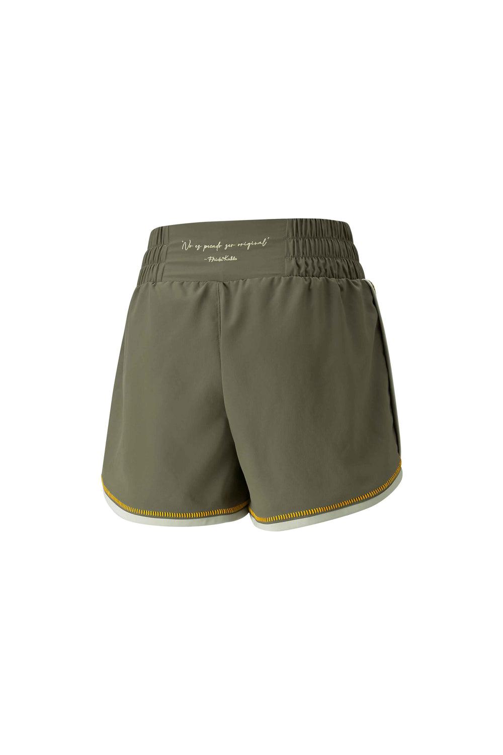 Puma-PUMA X FRIDA KAHLO SHORT Dark Green Moss-Şort-2-roqelvaxirum.shop