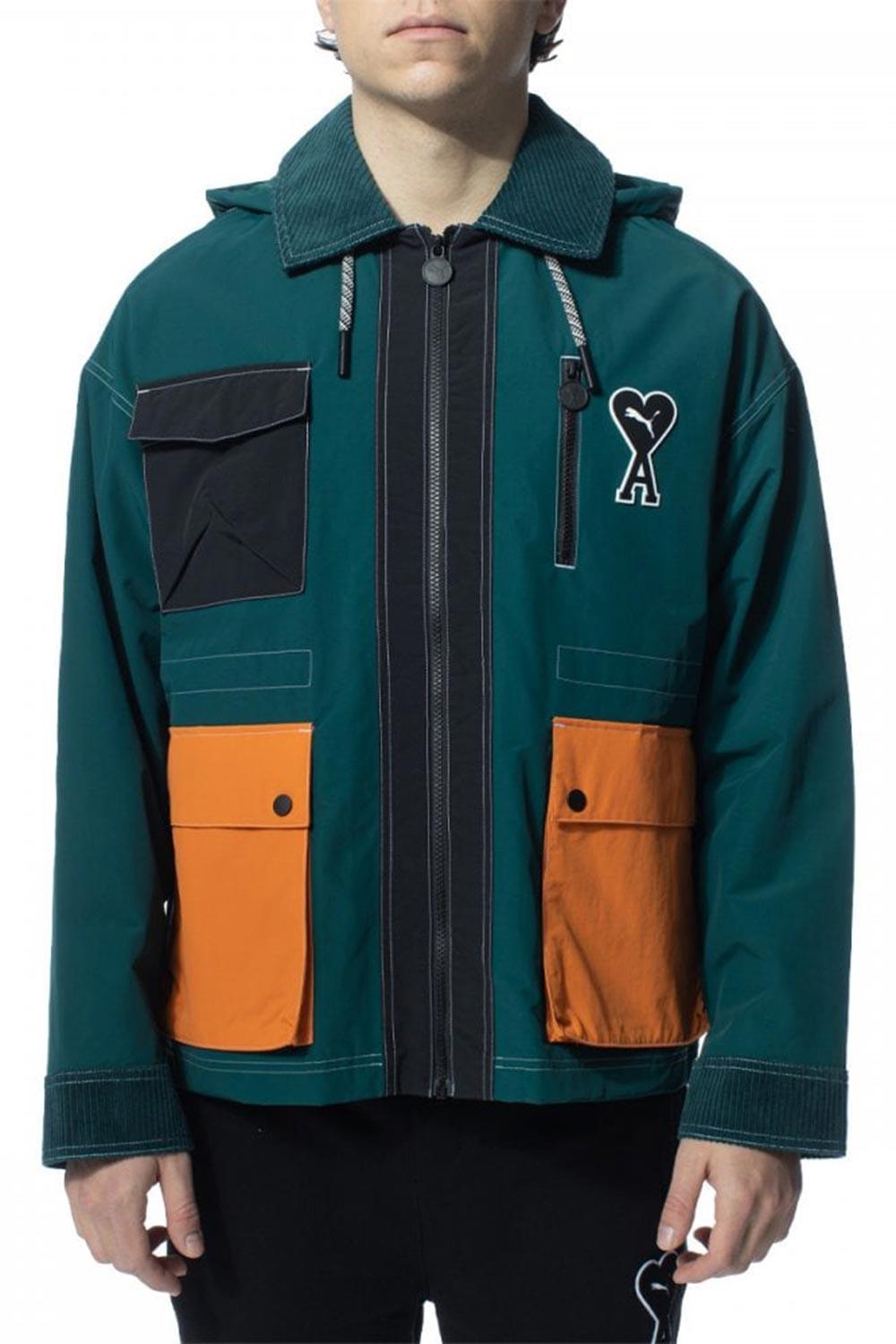 Puma-PUMA x AMI Jacket Varsity Green-Mont-1-roqelvaxirum.shop