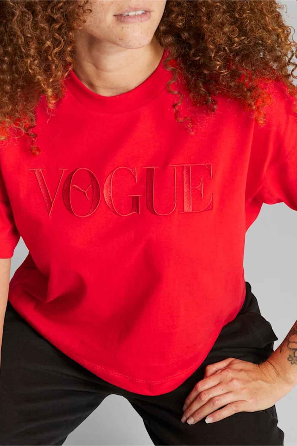 Puma-PUMA x VOGUE Graphic Tee Fiery Red-T-Shirts-2-roqelvaxirum.shop